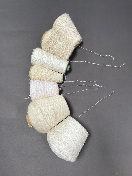 White Wool Yarn Lot