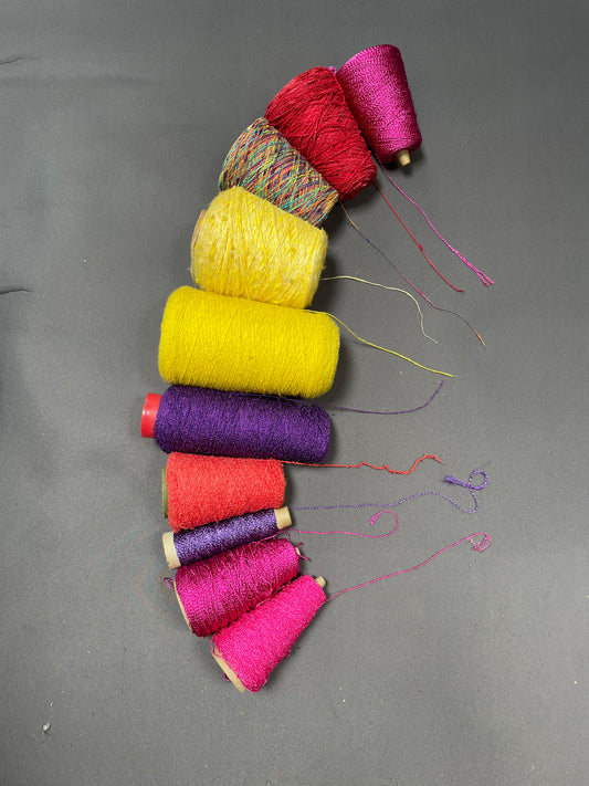 Assorted Colors Wool Yarn Lot